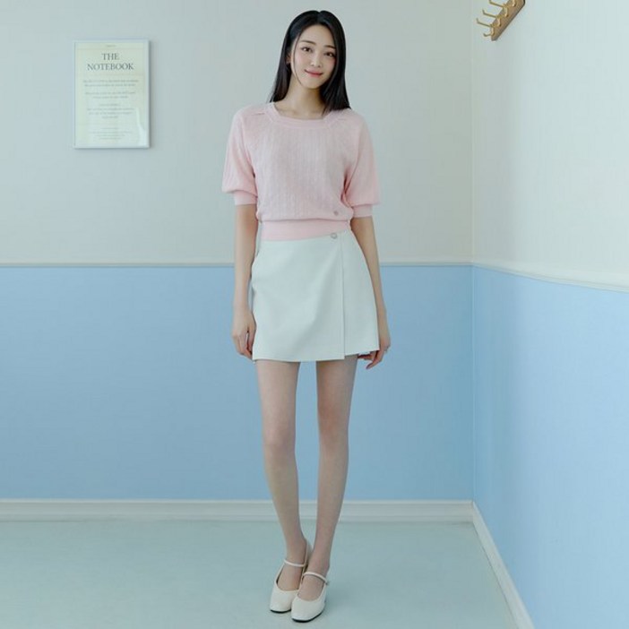잇미샤24 S/S 스퀘어넥 메탈사 니트탑 ITO4ZPO810 750543