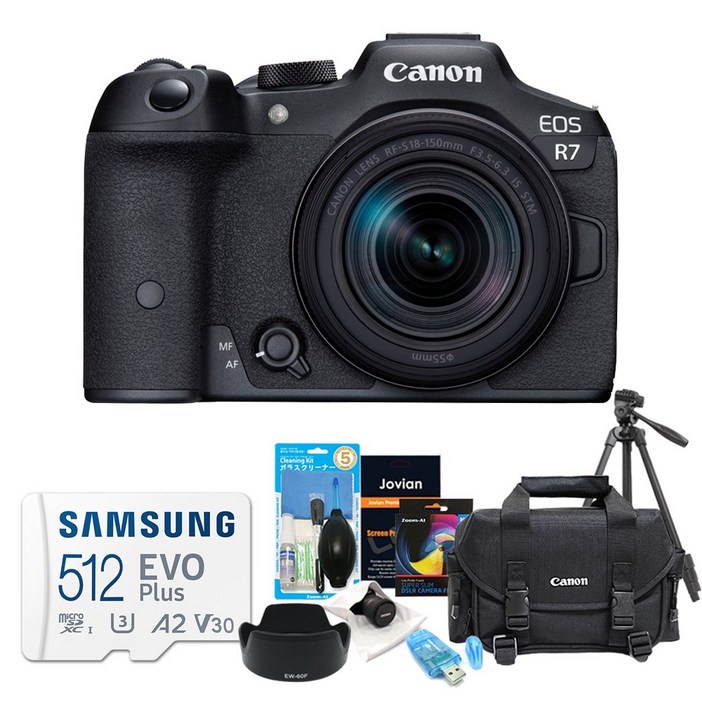 캐논 정품 EOS R7  RFS 18150mm 렌즈킷512GB 9종 풀패키지 ED