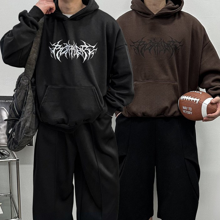 스트릿 오버핏 후드티 4color 모자큰 어깨넓어보이는 봄 가을