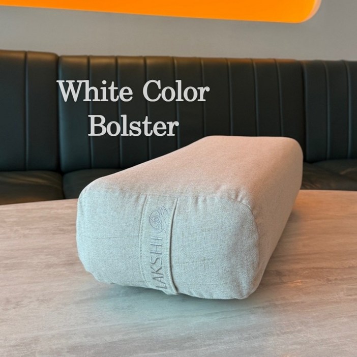 라크시 요가볼스터 린넨 볼스터 임산부 다이어트 명상 소파베개 yoga pillow, 1개, 화이트
