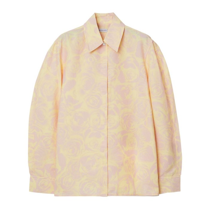 BURBERRY버버리 플로럴 프린트 태피터 셔츠