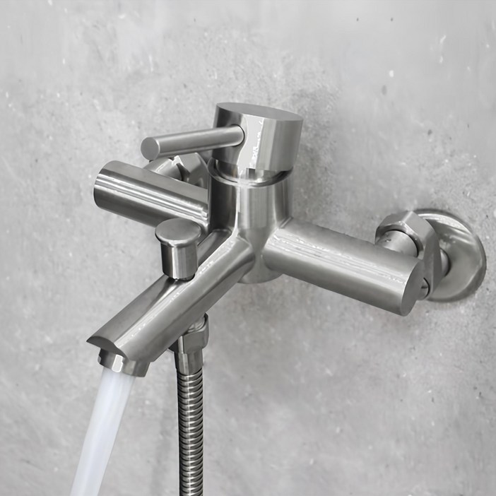 로딘 샤워기수전 무광 욕실 스텐304 샤워수전 욕조 샤워기 수도꼭지 교체 IN131, 1개