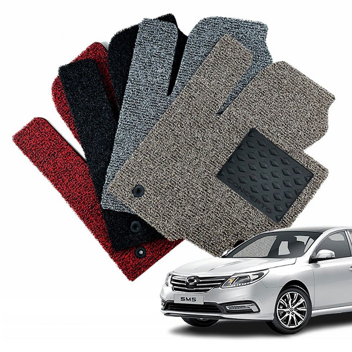 DXSOAUTO 컨셉토디자인 확장형 코일매트 SM5 1열2열 세트, 블랙, 209 신형 뉴SM5