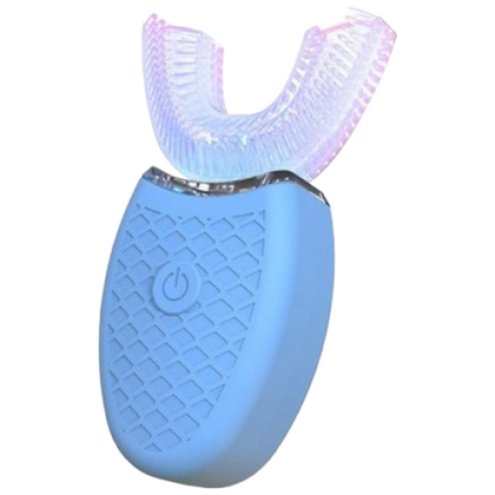 커채 u형 전동칫솔 전자동 방수 구강 청결 초음파 스케일링, 기본 충전 블루, 1개, XYQO2