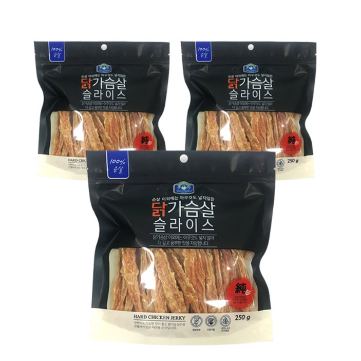 벨버드 슬라이스 강아지 간식 250g
