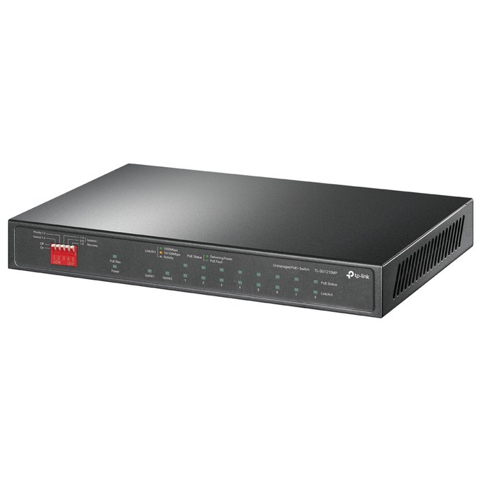 티피링크 10포트 기가비트 스위칭허브, TL-SG1210MP, 1개