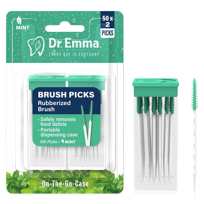 닥터엠마 휴대용 치간칫솔 일회용 이쑤시개, 0.8mm, 100개입, 1개