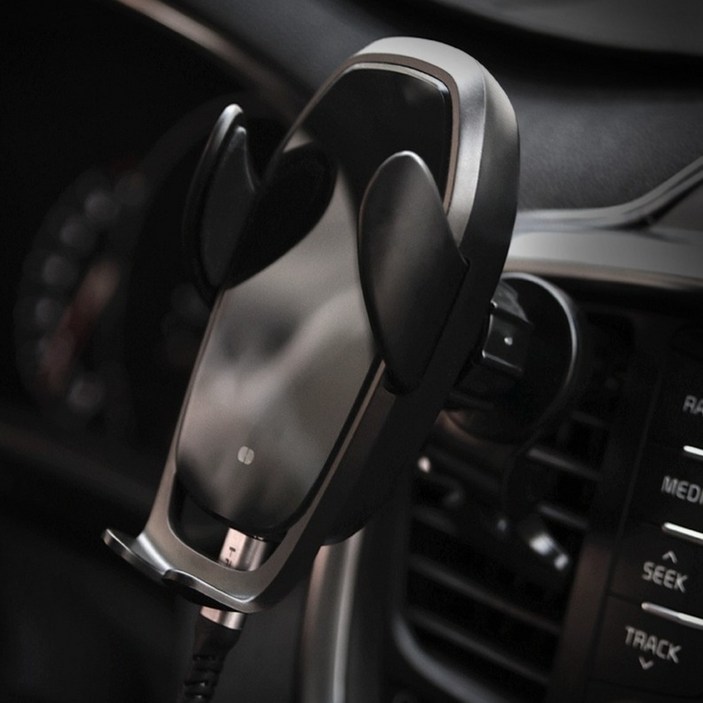 아이팝 카렉스 차량용 뉴 레드아이 고속 무선충전 거치대 15W