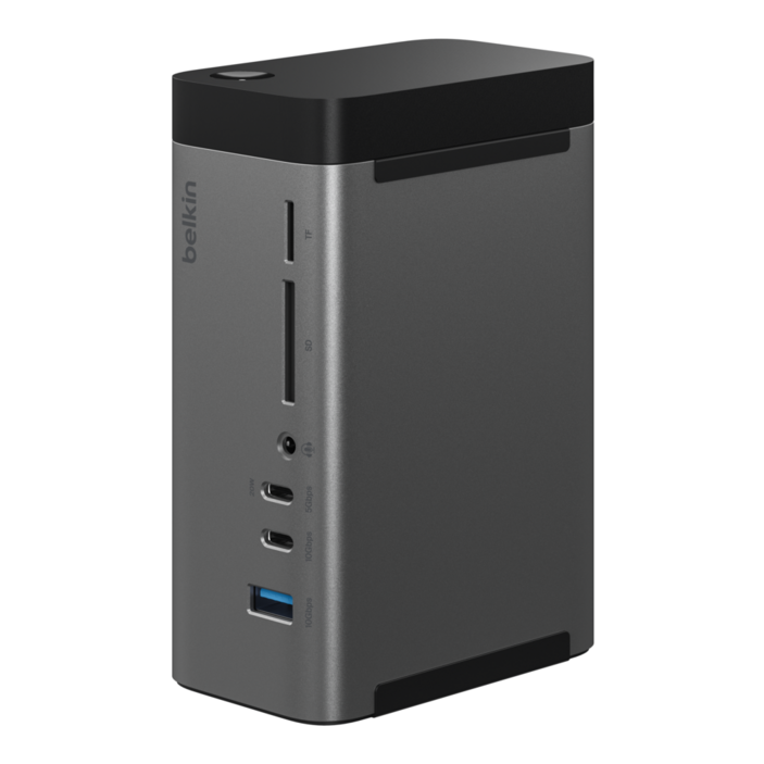 벨킨 connect USB-C 11-in-1 프로 GaN 독 150W INC020qc, 실버그레이, 1개