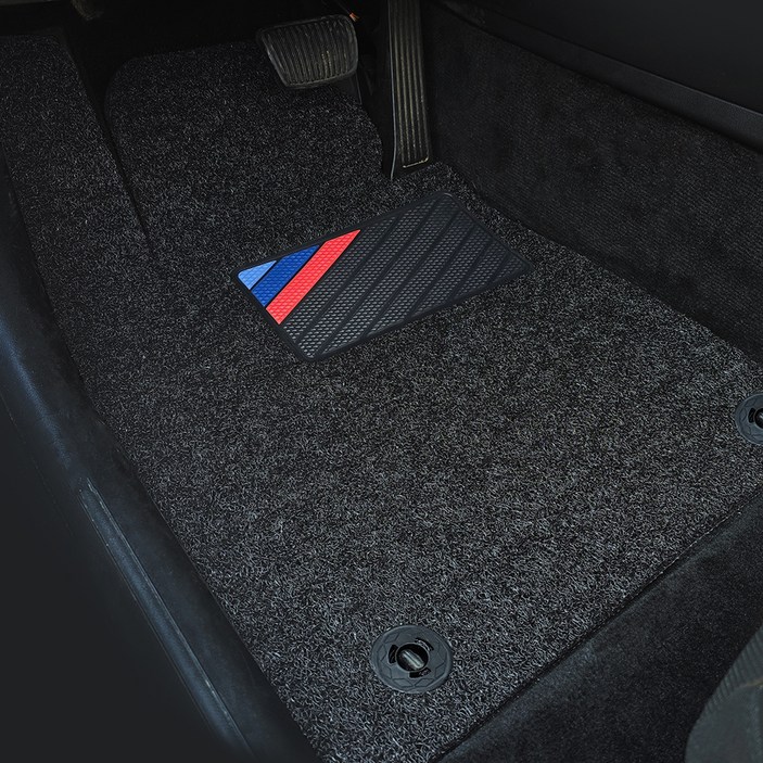 비비키 차량용 프리미엄 코일카매트 1열 + 2열 세트, BMW X6 G06 2020년 형~, 블랙