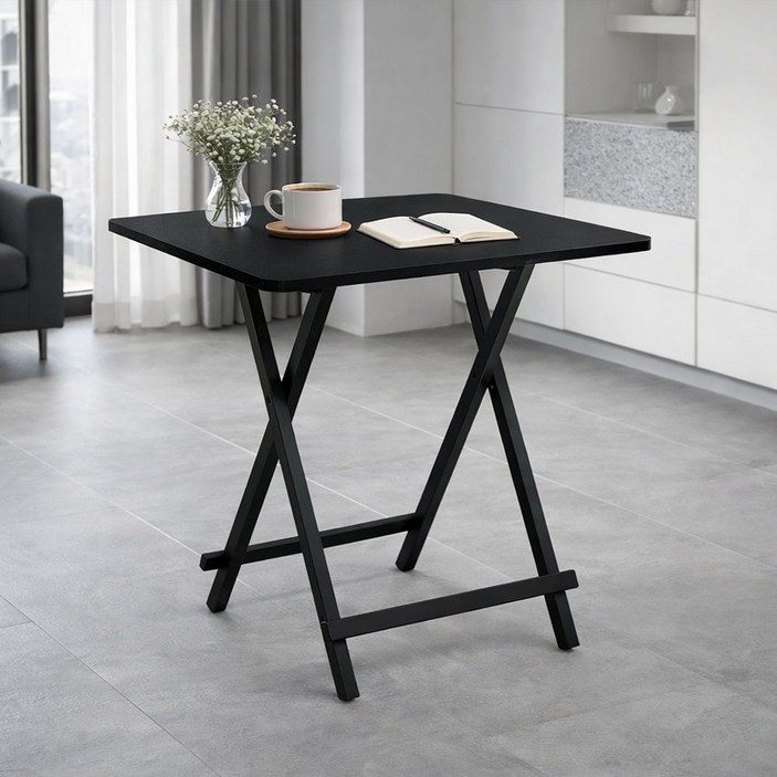 가구느낌 철제 폴딩 홈접이식 테이블 800 x 600 mm