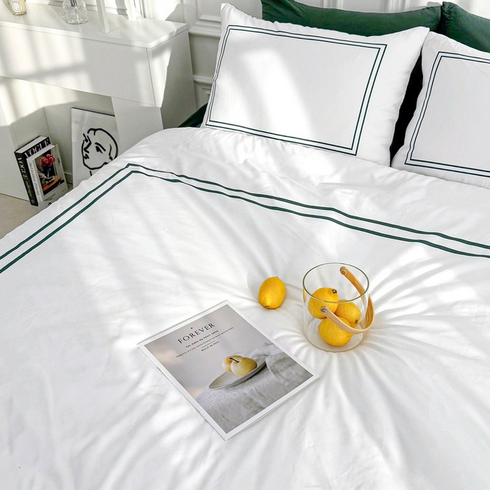 루시드슬립 국내산 갤러리 호텔식 옥수수솜 무봉제 차렵이불 세트