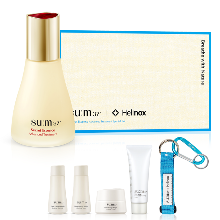 숨37도 헬리녹스 에디션 시크릿 에센스 5종  카라비너  스트랩 세트, 1세트