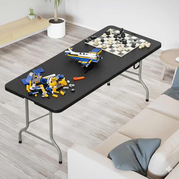 리빙체인지 접이식 야외 테이블 1800, 블랙