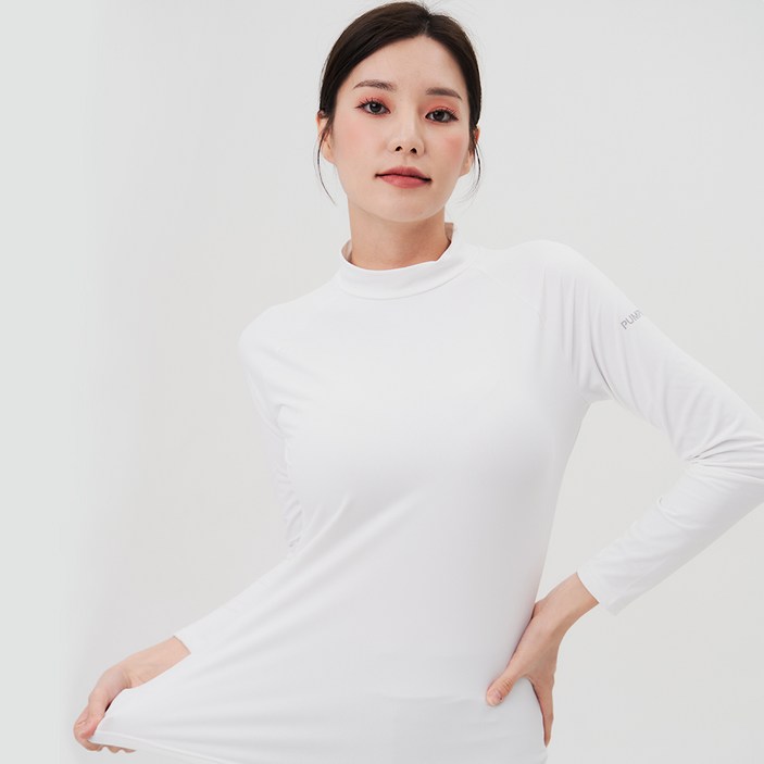 펌핑 여자 기능성 기모 내의 터틀넥 국내생산