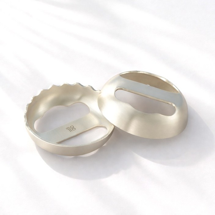 광명유기 한손 유기괄사 유기마사지기, 골드, 1개