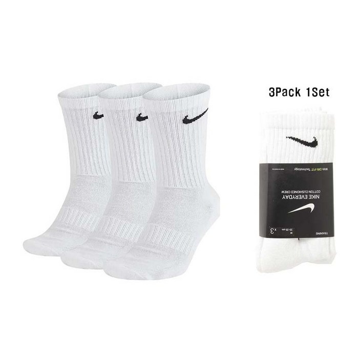 나이키 스포츠 트레이닝 쿠션 장목양말 3Pack 1Set