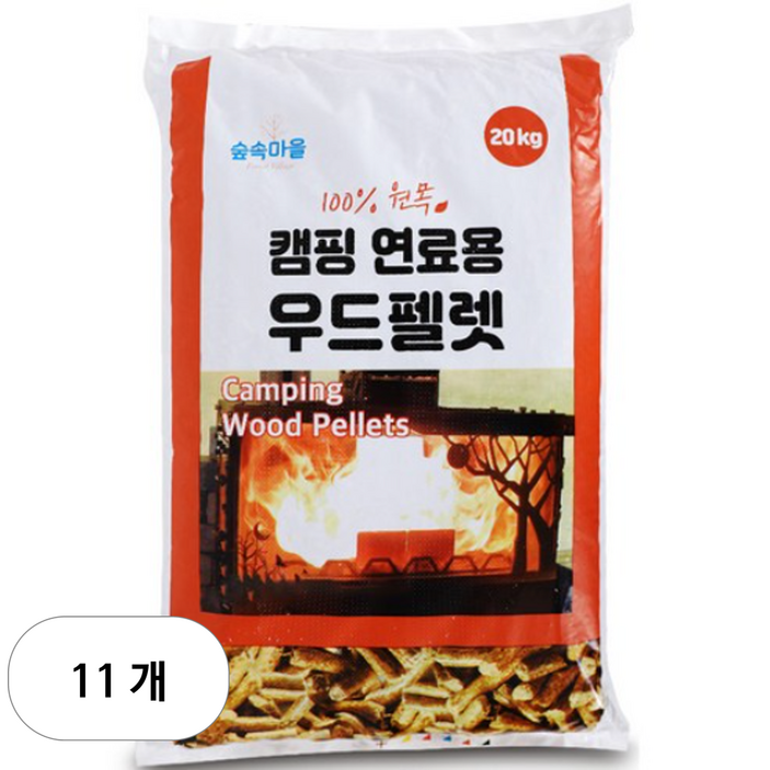 숲속마을 캠핑 연료용 우드펠렛