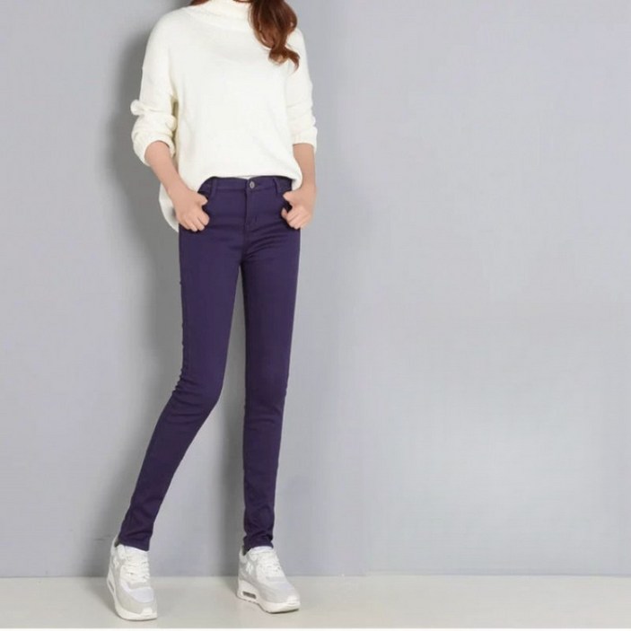 PETITBATH 여성 하이웨이스트 슬림 스키니  데님팬츠 신축성좋은 캐주얼250901CKWZS5025