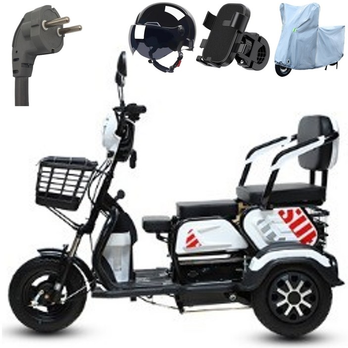 테크앤유 삼륜 노인전동차 리튬배터리 48V 25Ah(100km주행)