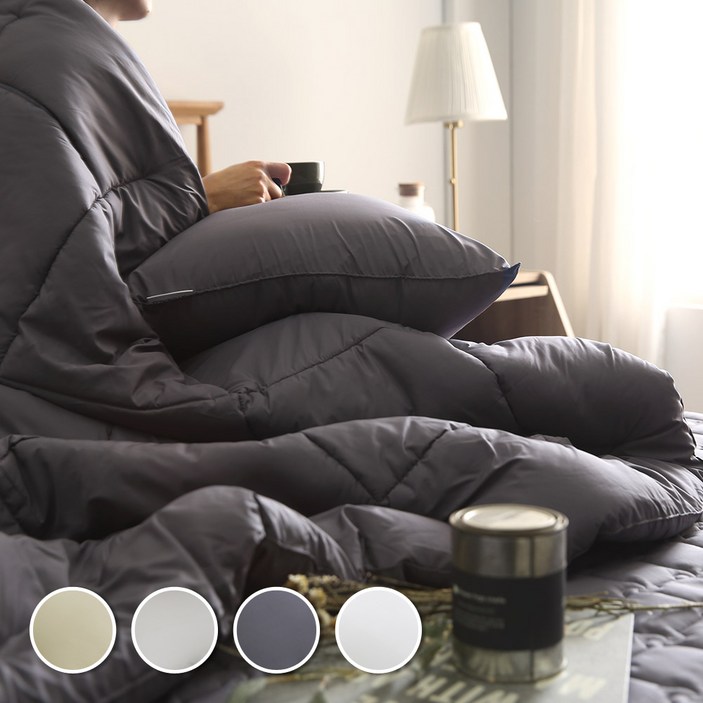 까사소뇨 사계절 항균 알러지케어 컬러 차렵이불 SS/Q