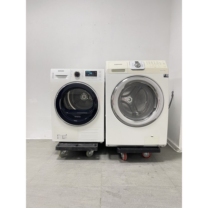 811 삼성 중고세탁기 건조기 세트 중고드럼세탁기 14kg + 중고건조기 9kg 화이트