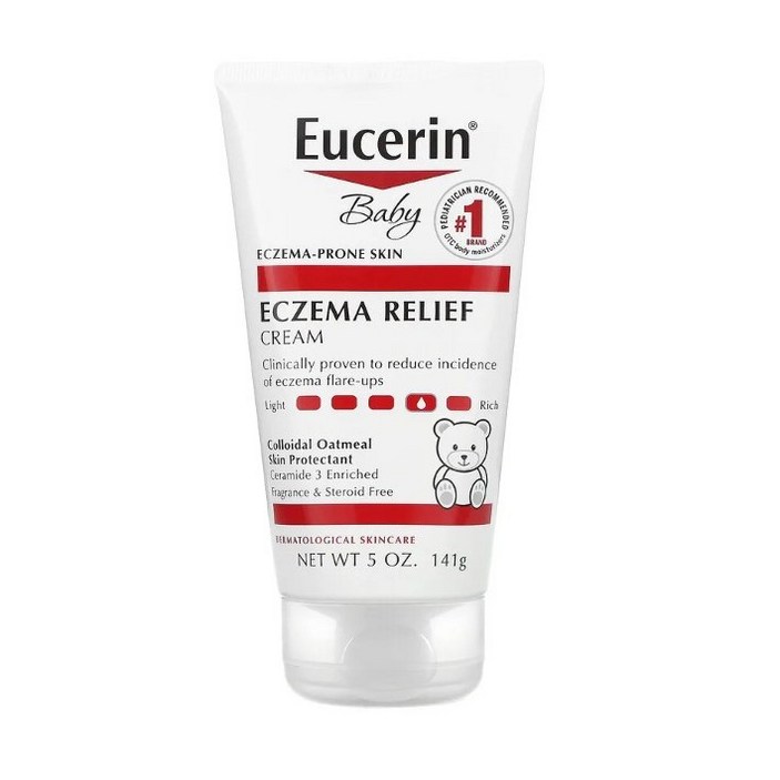 Eucerin, 유아용, 습진 완화 크림, 무향, 141g5oz