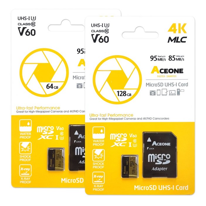 에이스원 PRO 마이크로 SD 메모리카드 MLC 액션캠 캠코더 4K, 1개, 256GB