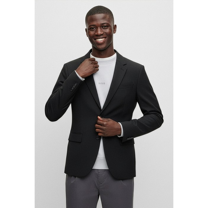 공식휴고 싱글 투버튼 정장 자켓 슬림핏 50500250001