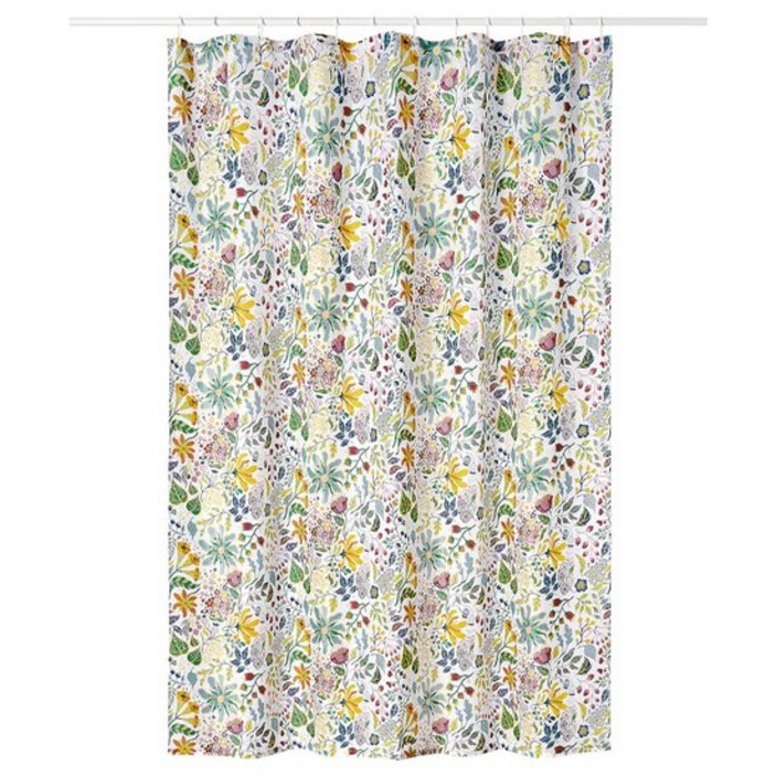 [KT알파쇼핑]이케아 STRANDLUMMER 스트란들룸메르 샤워커튼 180x200cm/욕실커튼/가림막/방수/샤워부스