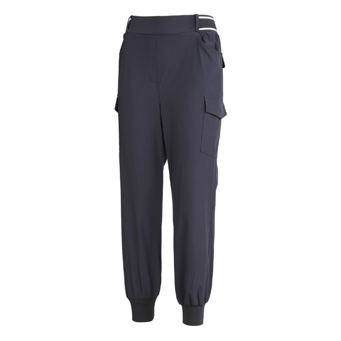 [투엘라] 여성 카고 조거 밴딩 팬츠_레터링 포인트 나일론 골프 아웃도어 스포츠 빅사이즈 밴딩 바지