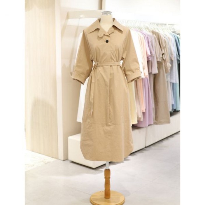 백화점 JJ지고트 백 플랩 트렌치 스타일 원피스 GM8M0OP91 아울렛