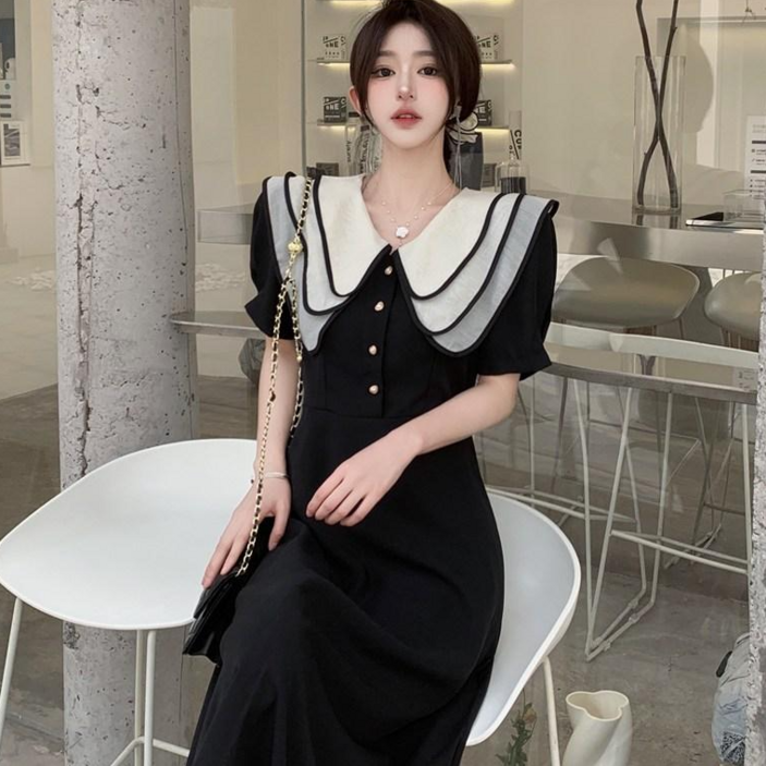 비비디아 Bibidia 여성 롱 원피스 정장 하객룩 치마 빅카라 빅사이즈 L4XL5402