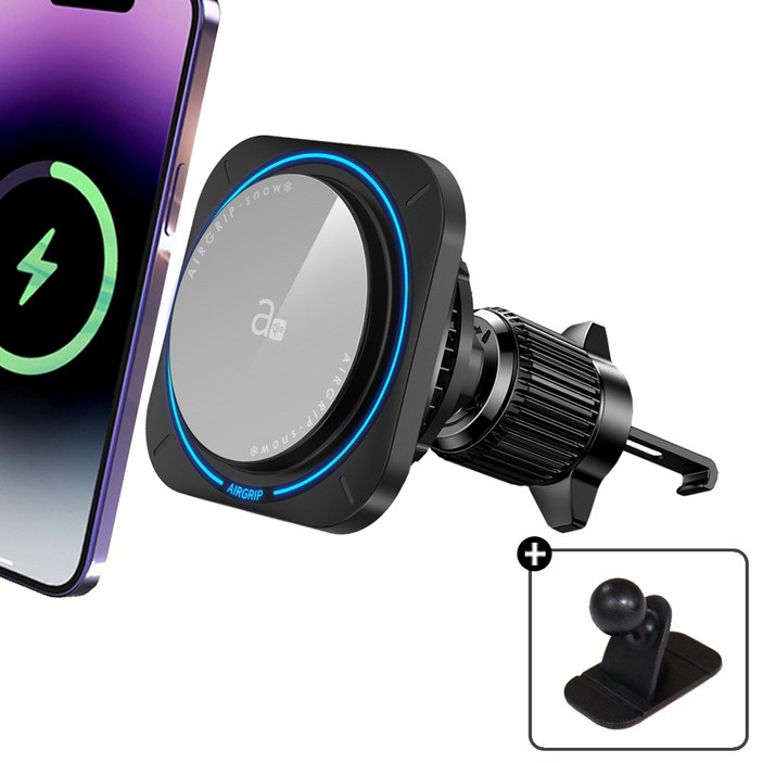 에어그립 맥 스노우2 Qi2 펠티어 차량용 맥세이프 충전 거치대 냉각 쿨링 발열방지 S25 아이폰