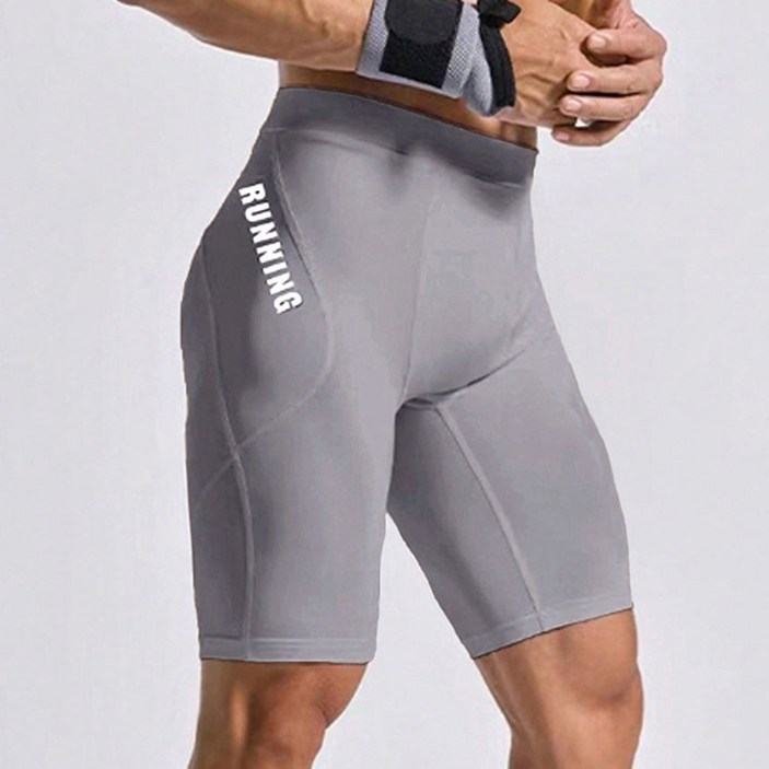 온브레이크 남자 헬스 러닝 5부 레깅스 타이즈