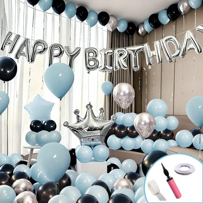 콜콜러브 생일 파티 풍선 세트 파티 장식 생일/가족 모임/기념일 장식 배경 세팅 사진 찍기 너무 예뻐요