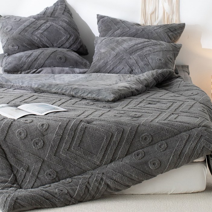 코지큐브 장모 극세사 차렵이불 침구풀세트