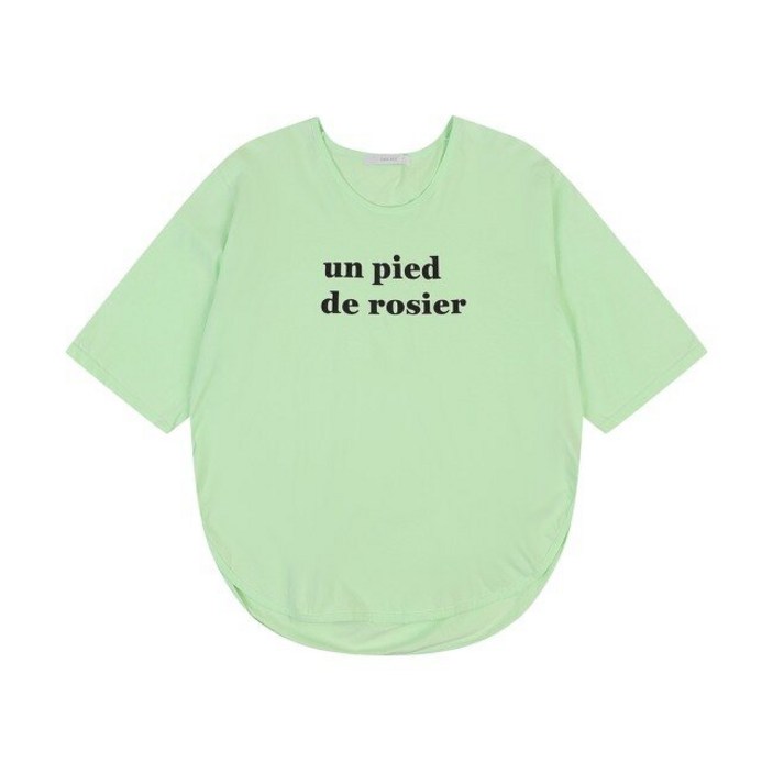 반에이크 반에이크  로즈 유넥 반팔 티셔츠_VB35TSUP02Z