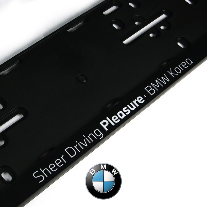 정품 번호판가드 번호판 넘버플레이트, BMW전차종, 비천공 후면, BMW
