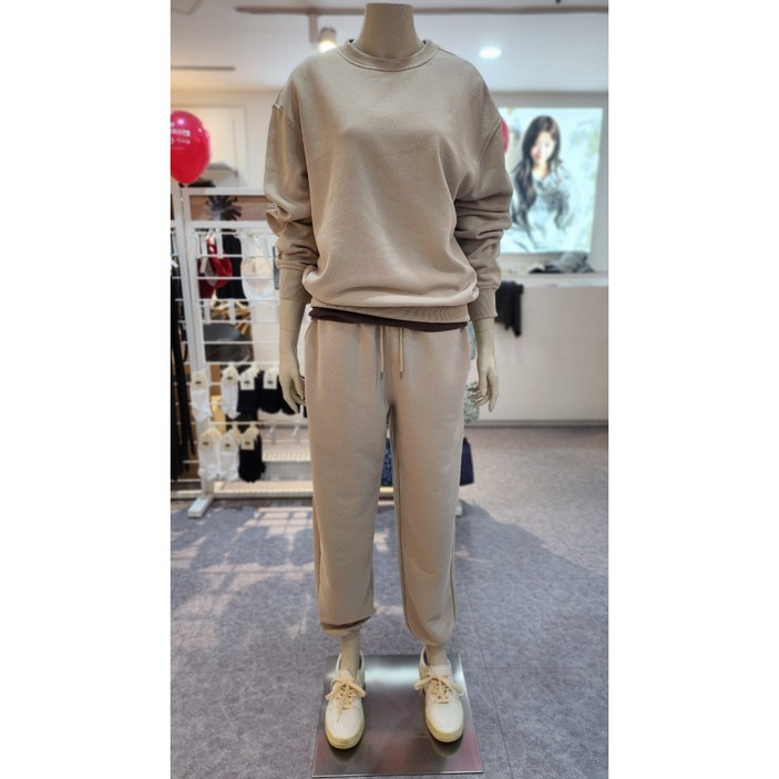 지오다노 여자 언브러시드 테리 라운드넥 맨투맨 티셔츠 6컬러 325911