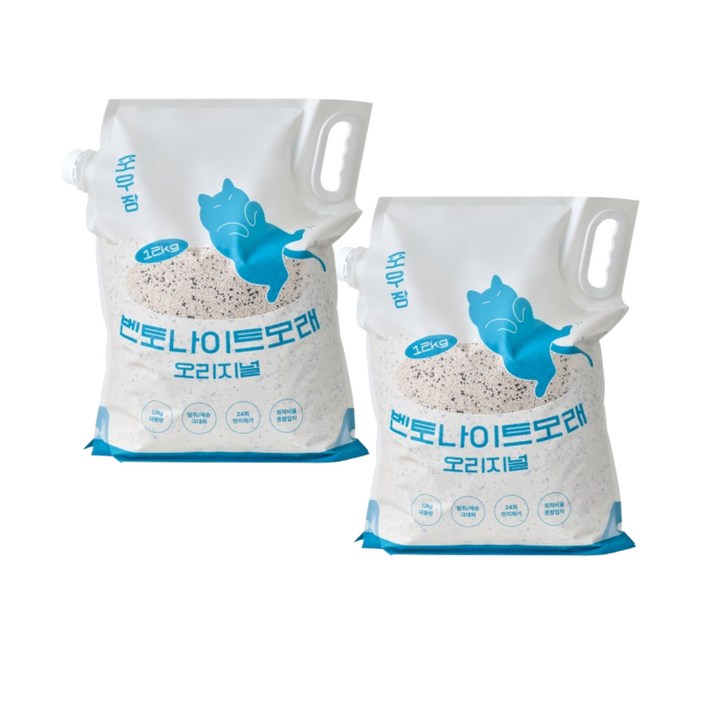 포우장 고양이 가성비 벤토나이트 모래 오리지널, 12kg, 2팩