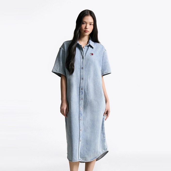 타미힐피거 데님 셔츠 원피스 (T32F6NOP01TWT21AB)