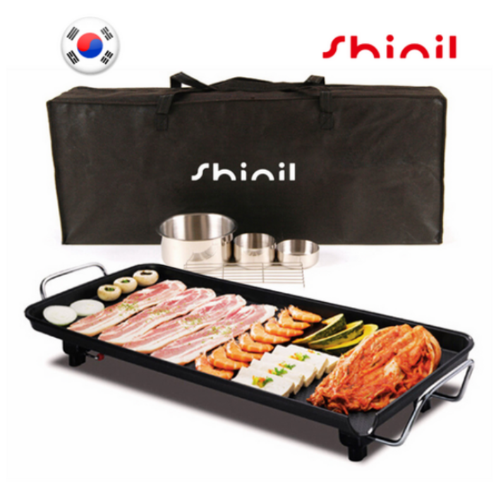 신일 와이드 전기그릴 특대형 세트, SGPH77WS검정