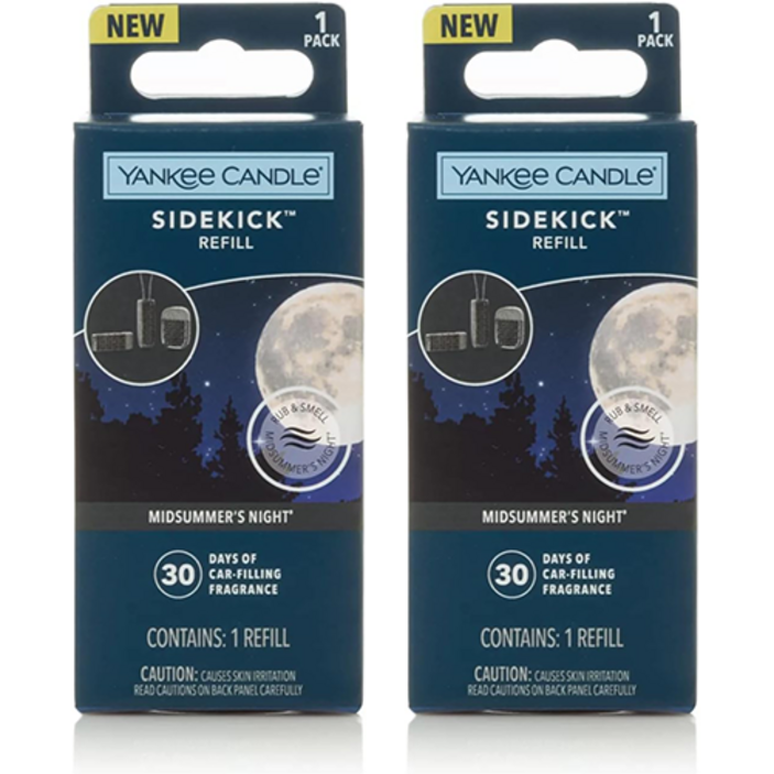 양키캔들 사이드킥 차량용방향제 리필 2개번들, 미드썸머나잇, 1세트