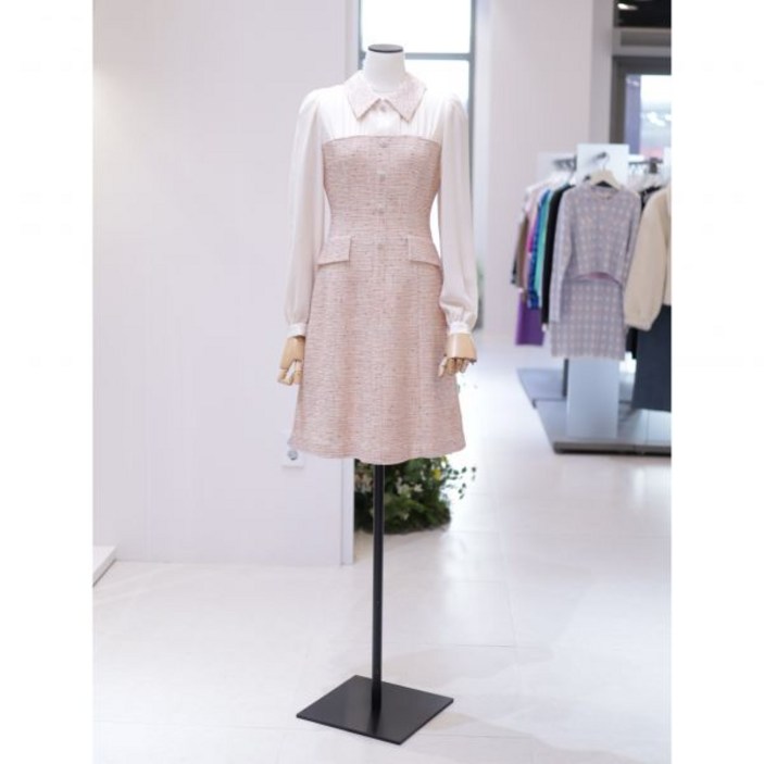 [잇미샤] 텍스쳐 블록 트위드 원피스 ITN2WOP700