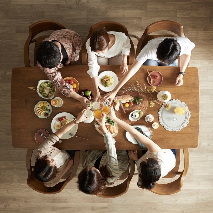 세라믹식탁4인용 로그하우스 마제스티 프리미엄 2000 고무나무 원목 6인용 식탁세트 의자6개, 의자6개