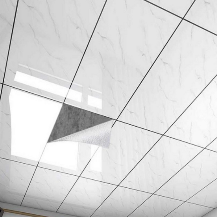 욕실천장시트지 천정텍스 셀프시공 방수 방습 화장실