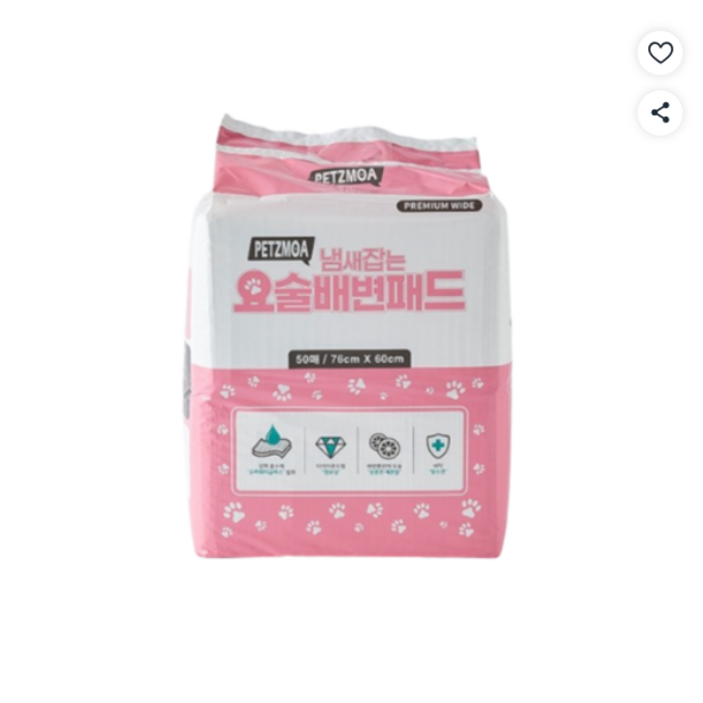 페츠모아 냄새잡는 요술배변패드 SWG 대형 50매