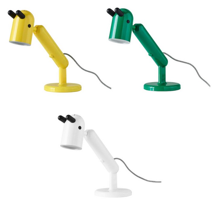 LED 크룩스 작업등 어린이 책상 스탠드 조명 침실 인테리어 수면 취침 침대 학습용, 화이트