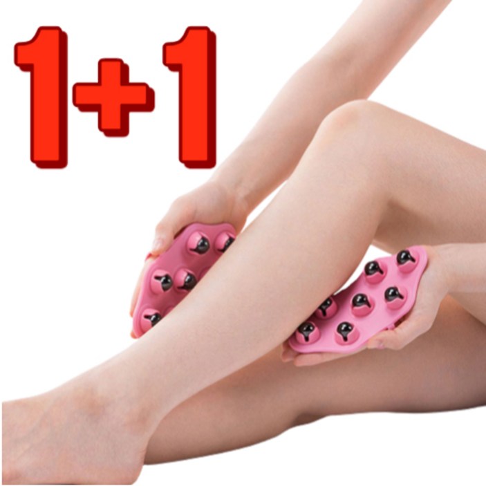 니스마켓 2개 림프 순환 마사지 볼 종아리 괄사